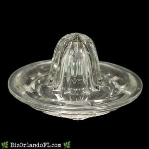 VINTAGE: Anchor Hocking Tab Handled Clear Glass Reamer/Juicer for Measuring Cup